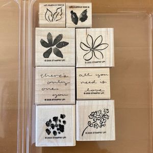 Stampin’ Up! Painted Posies 8-Piece Layered Floral Stamp Set New Unused